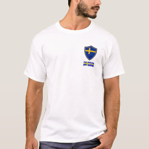 Sweden shield flag T-Shirt