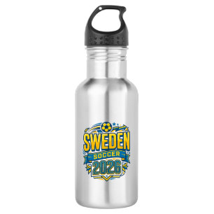 Sweden Soccer 2026 Soccer Bold Country Typography 532 Ml Water Bottle