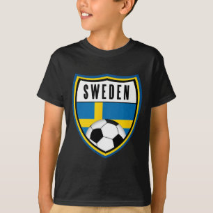 Sweden Soccer Jersey Swedish Flag T-Shirt