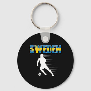 Sweden Soccer Lovers Jersey - Support Swedish Foot Keychain