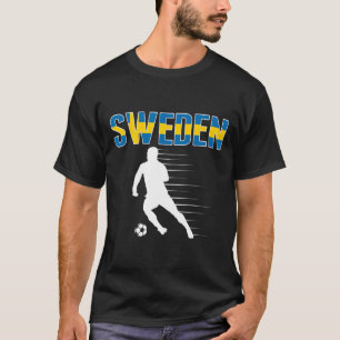 Sweden Soccer Lovers Jersey - Support Swedish Foot T-Shirt