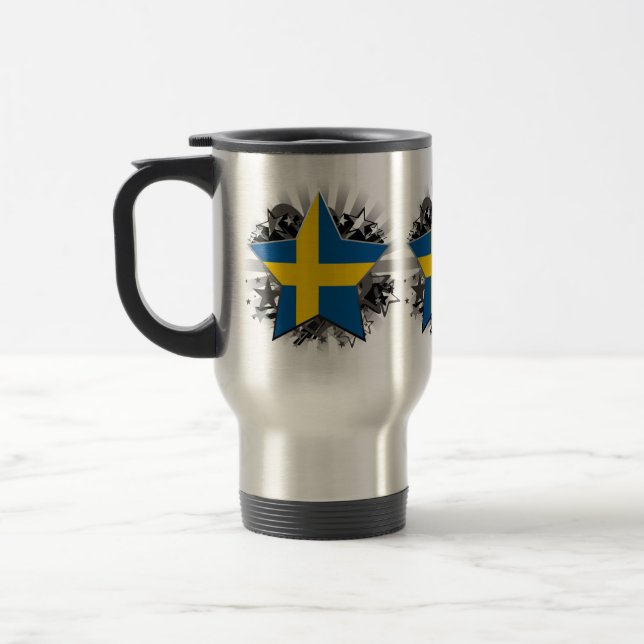 Sweden Star Travel Mug (Left)