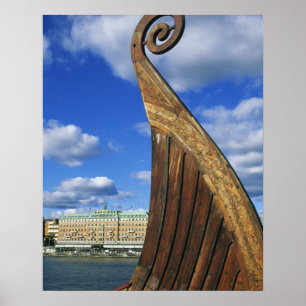 Sweden, Stockholm, harbor, from Gamla Stan, Poster