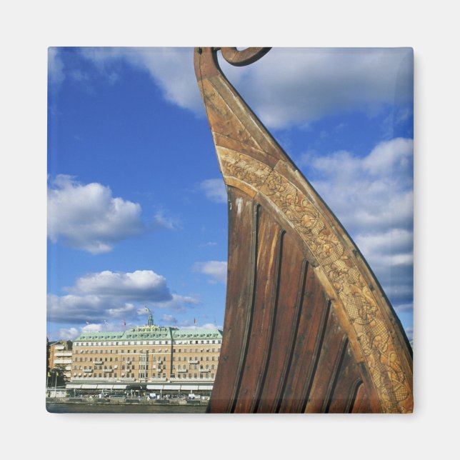 Sweden, Stockholm, harbour, from Gamla Stan, Magnet (Front)