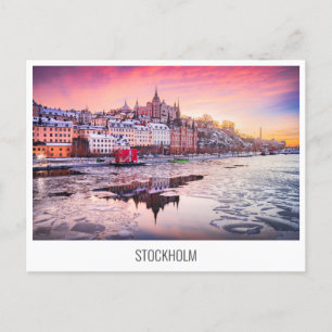 Sweden, Stockholm travel postcard