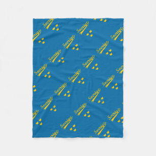 Sweden, Sverige, 3 crowns Fleece Blanket