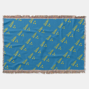 Sweden, Sverige, 3 crowns Throw Blanket