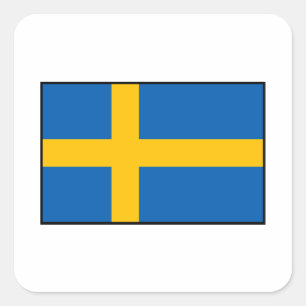 Sweden - Swedish Flag Square Sticker