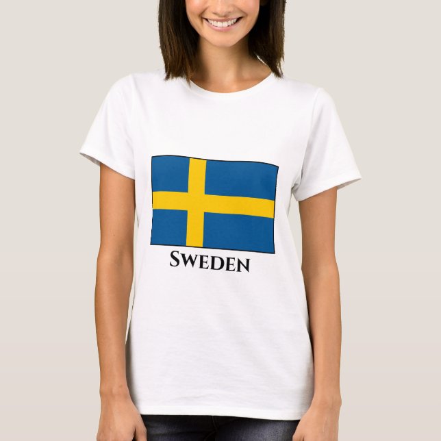 Sweden (Swedish) Flag T-Shirt (Front)