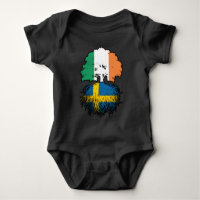Sweden Swedish Irish Ireland Tree Roots Flag