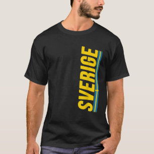 Sweden T shirt Swedish Flag Sverige Gift Love Souv