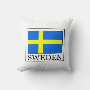 Sweden Throw Pillow