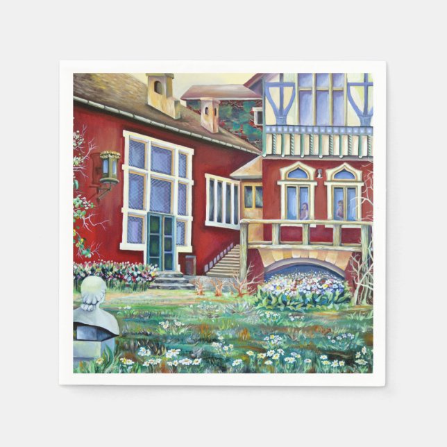 Sweden, Traditional Landscape Napkin (Front)