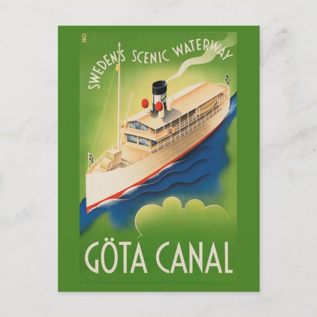 Sweden Vintage Travel postcard (Front)