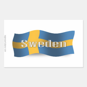 Sweden Waving Flag Sticker