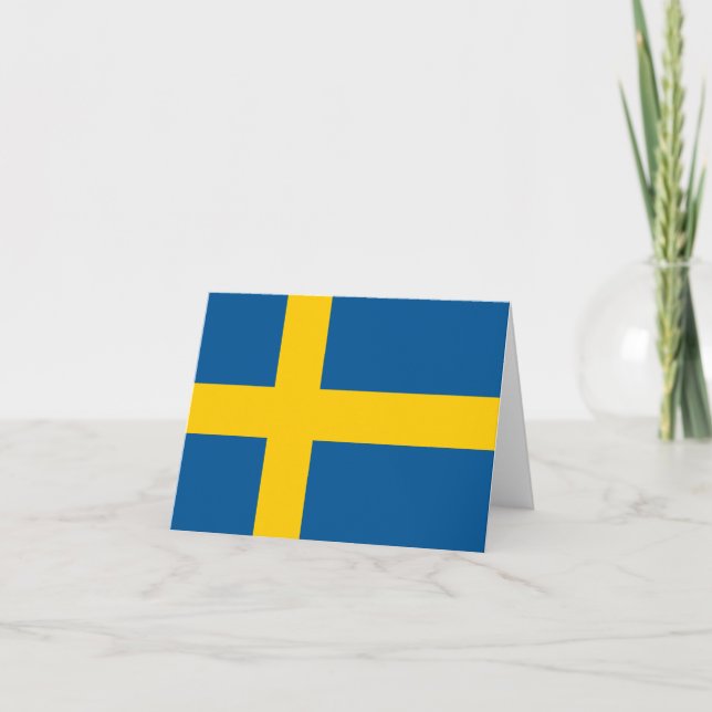 Sweden's Flag Card (Front)