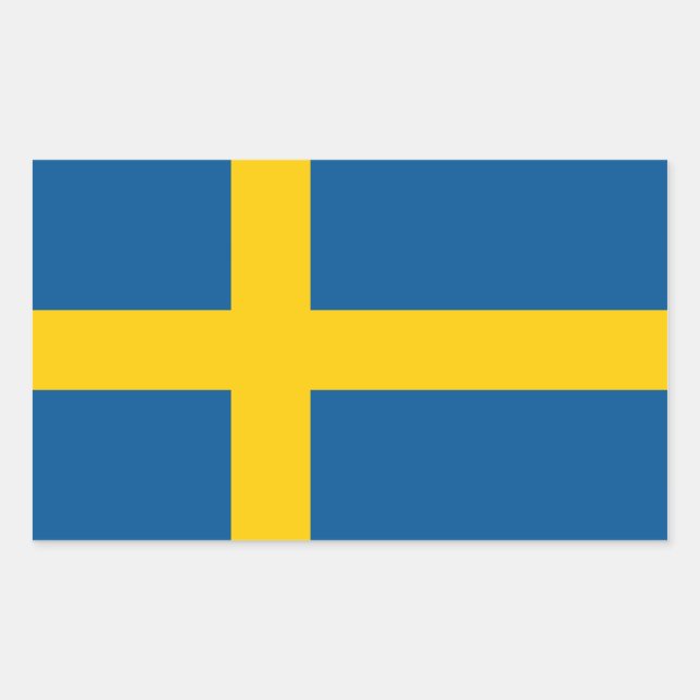 Sweden's Flag Sticker (Front)