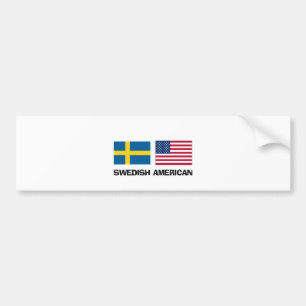 Swedish American Bumper Sticker