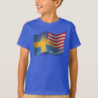 Swedish-American Waving Flag