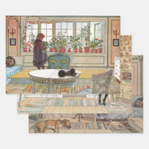Swedish Art Selection of Carl Larsson Wrapping Paper Sheet