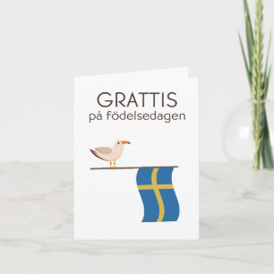 Swedish Birthday Card – Grattis på födelsedagen