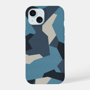 Swedish Camo Advanced Blue iPhone 15 Case