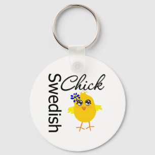Swedish Chick Keychain
