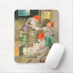 Swedish Christmas Santa (by Jenny Nyström) Mouse Pad