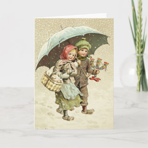 Swedish Christmas Scene - Jenny Nystrom Card