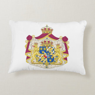 Swedish Coat of Arms Decorative Pillow