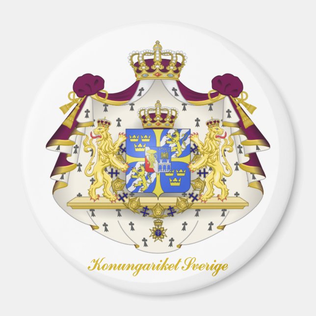 Swedish Coat of Arms Magnet (Front)