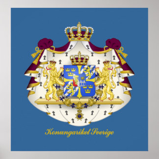 Swedish Coat of Arms Poster