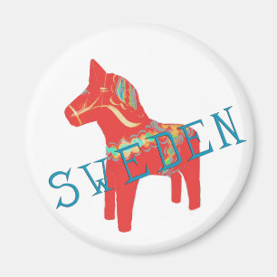 Swedish Dala Horse gifts & greetings Magnet