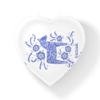 Swedish Dala Horse Personalized Blue