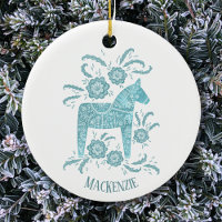 Swedish Dala Horse Personalized