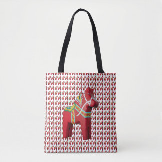 Swedish Dala Horse Tote Bag