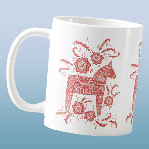Swedish Dala Horses Coffee Mug