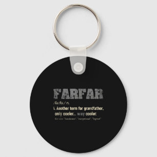 Swedish Farfar Funny Definition Grandpa Gift Keychain