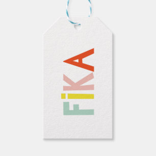 Swedish Fika Colours Gift Tags