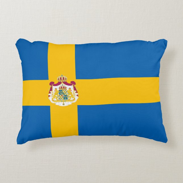 Swedish flag decorative pillow (Front)