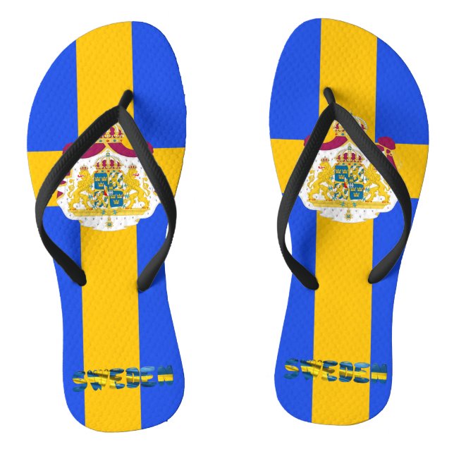 Swedish flag flip flops (Footbed)