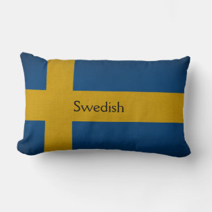 Swedish flag lumbar pillow