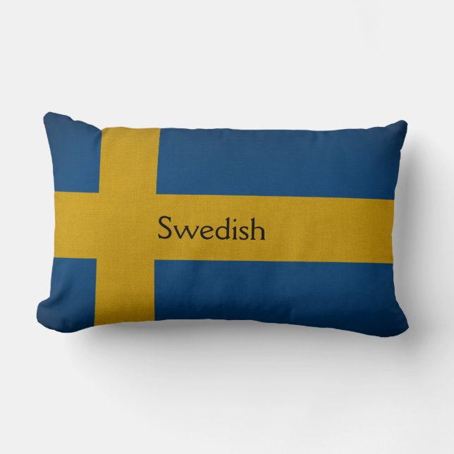 Swedish flag lumbar pillow (Front)