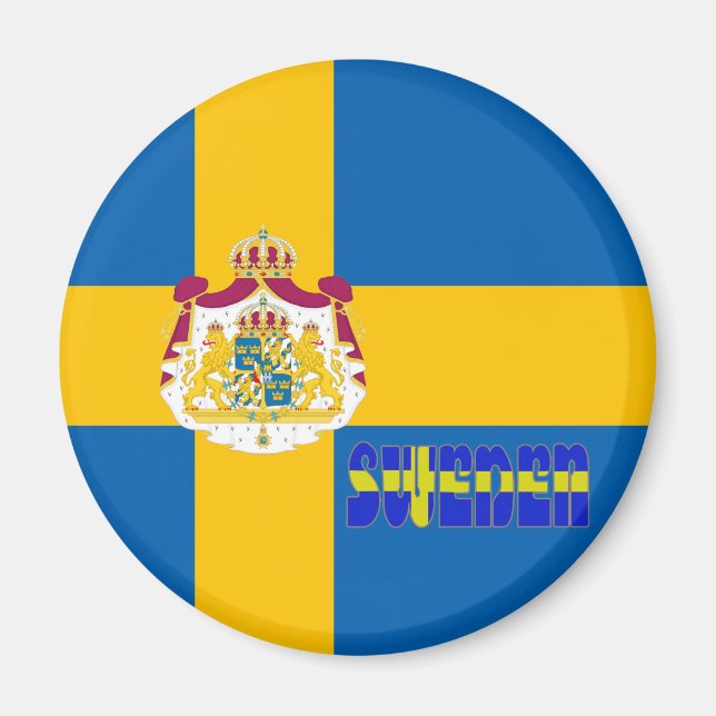 Swedish flag magnet (Front)