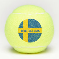Swedish flag of Sweden custom printed yellow