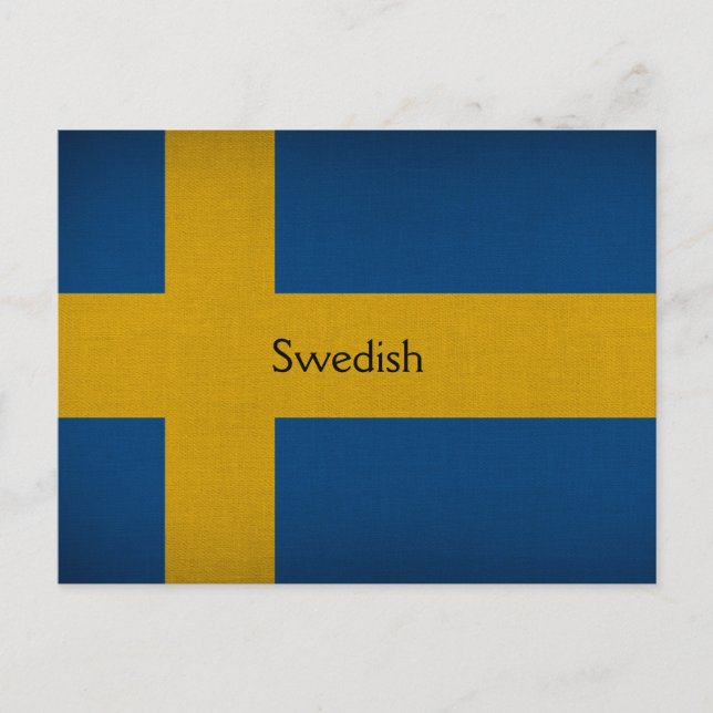 Swedish flag postcard (Front)