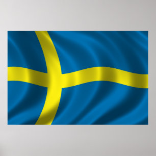 Swedish Flag Poster