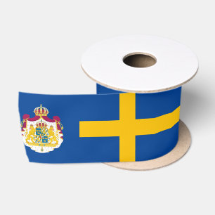 Swedish flag satin ribbon