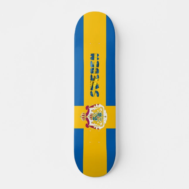 Swedish flag skateboard (Front)