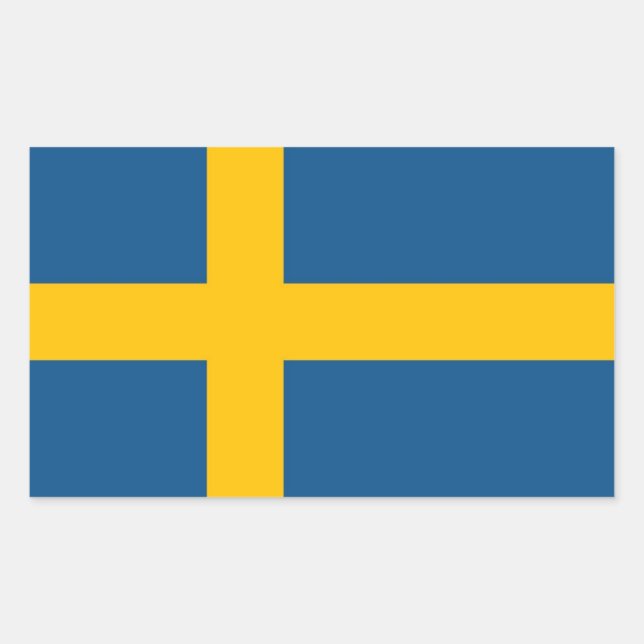 Swedish Flag Sticker (Front)